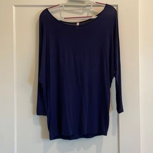 Navy Piko style top